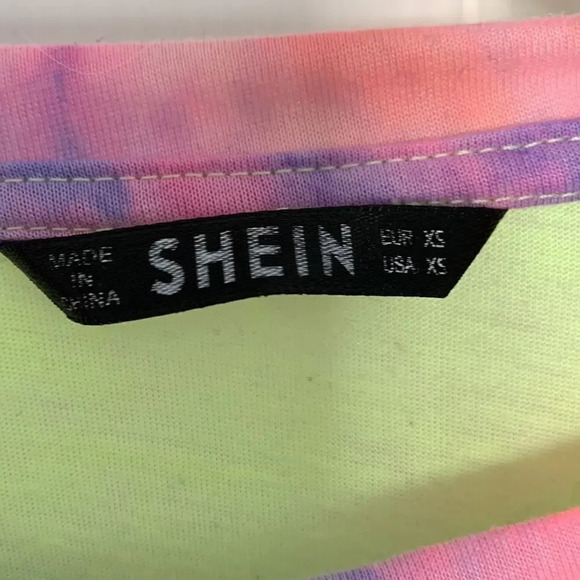 Shein Tie Dye Eye Wink Crop Top - Picture 4 of 5